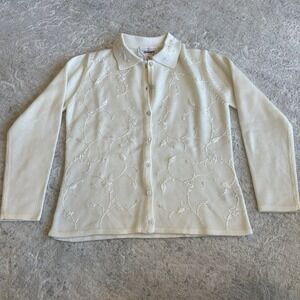 Worthington Chico Cream Cardigan‎ Sweater Size Small